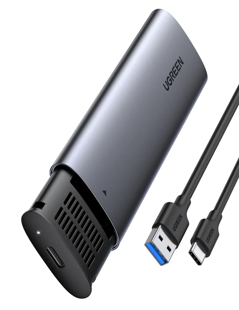 ENCAPSULADOR UGREEN CM400 USB-C 3.0 M.2 SATA SSD NGFF 5GBPS CABLE 50CM 10903