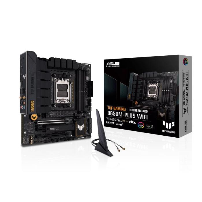 TARJETA MADRE ASUS TUF GAMING B650M-PLUS WIFI AM5 MATX DDR5