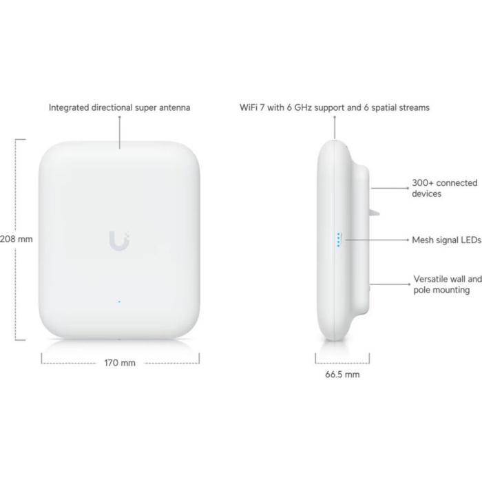 Ubiquiti - Wireless access point - U7-Pro-Outdoor