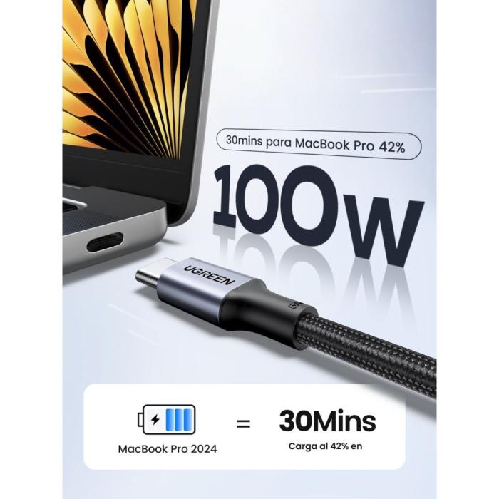 CABLE UGREEN US316 USB-C A USB-C 1M 70427