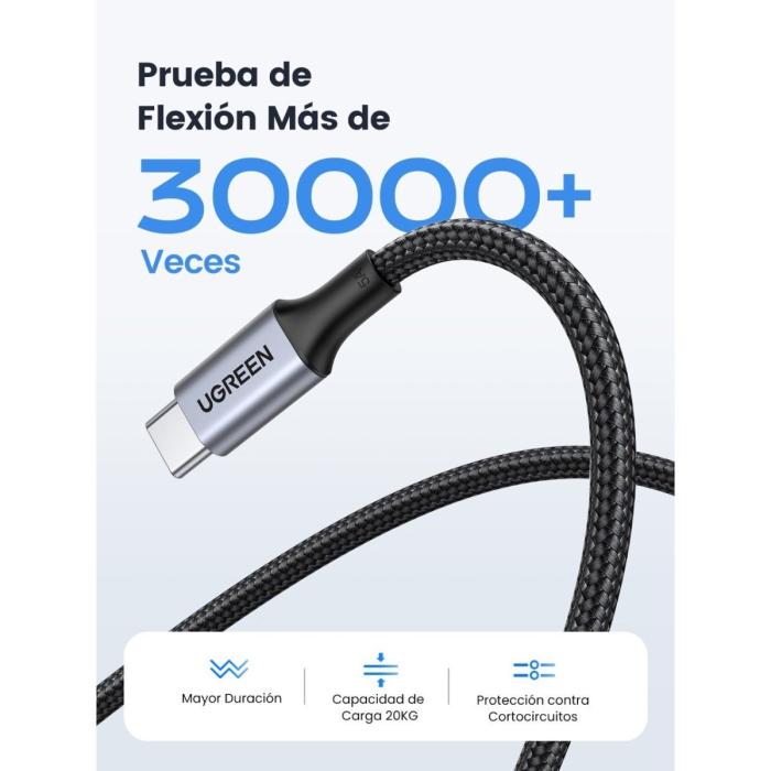 CABLE UGREEN US316 USB-C A USB-C 1M 70427