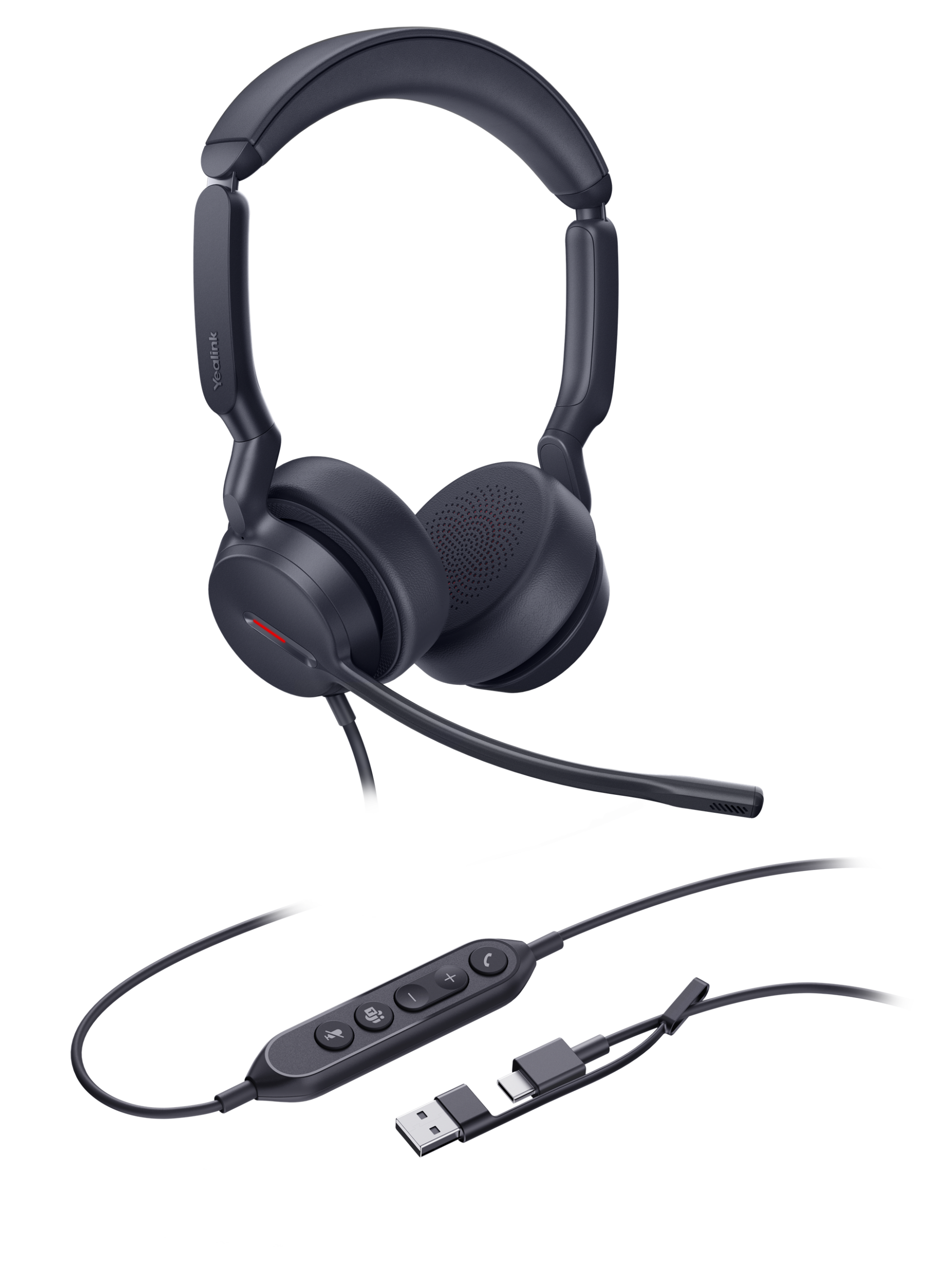HEADSET YL DUAL TEAMS USB C/A UH44