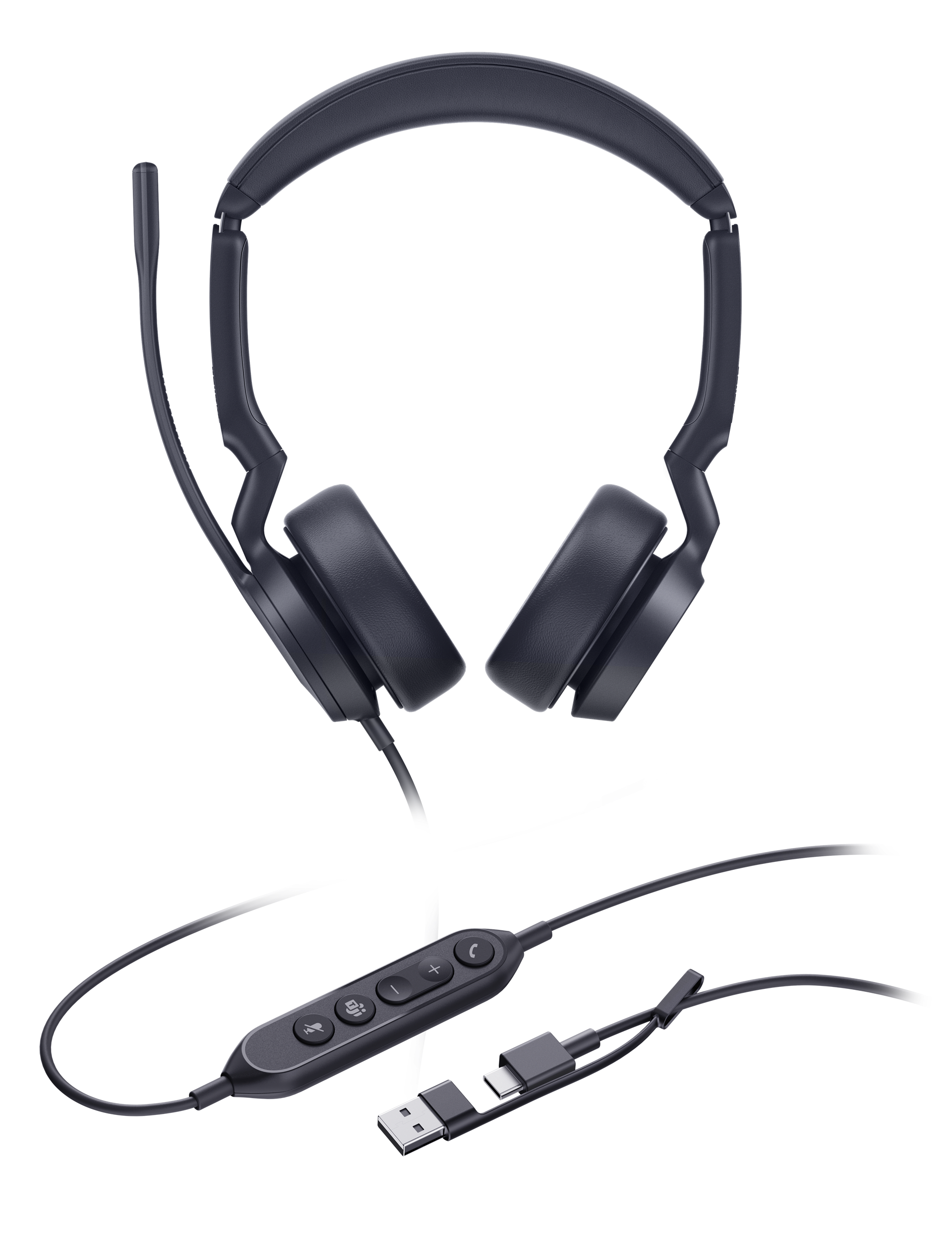 HEADSET YL DUAL TEAMS USB C/A UH44