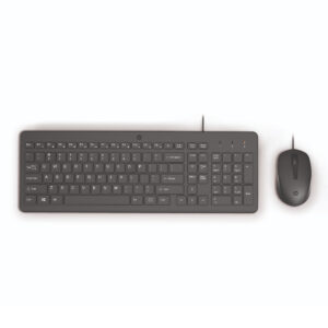 HP 150 - Juego de teclado y ratón - USB - Latinoamérica - negro - para HP 21, 22, 24, 27; Pavilion 24, 27, TP01; Pavilion Laptop 13, 14, 15