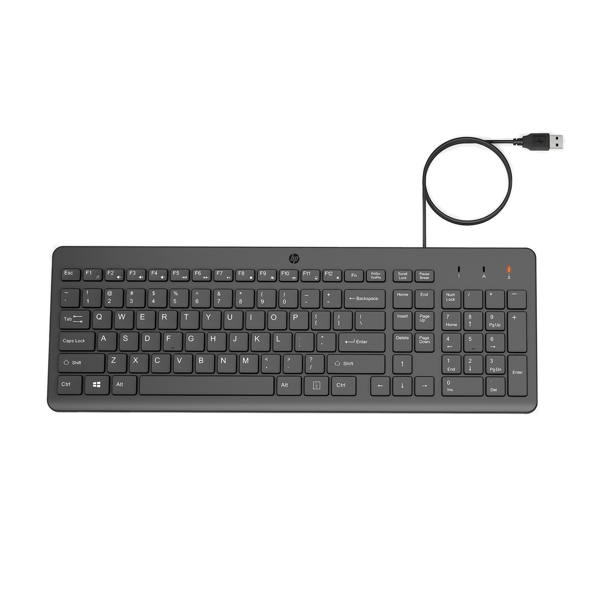 HP 150 - Juego de teclado y ratón - USB - Latinoamérica - negro - para HP 21, 22, 24, 27; Pavilion 24, 27, TP01; Pavilion Laptop 13, 14, 15