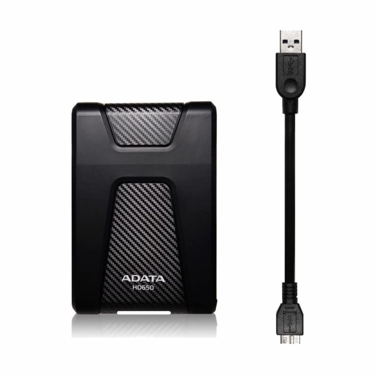 ADATA DashDrive Durable HD650 - Disco duro - 2 TB - externo (portátil) - 2.5" - USB 3.0 - negro