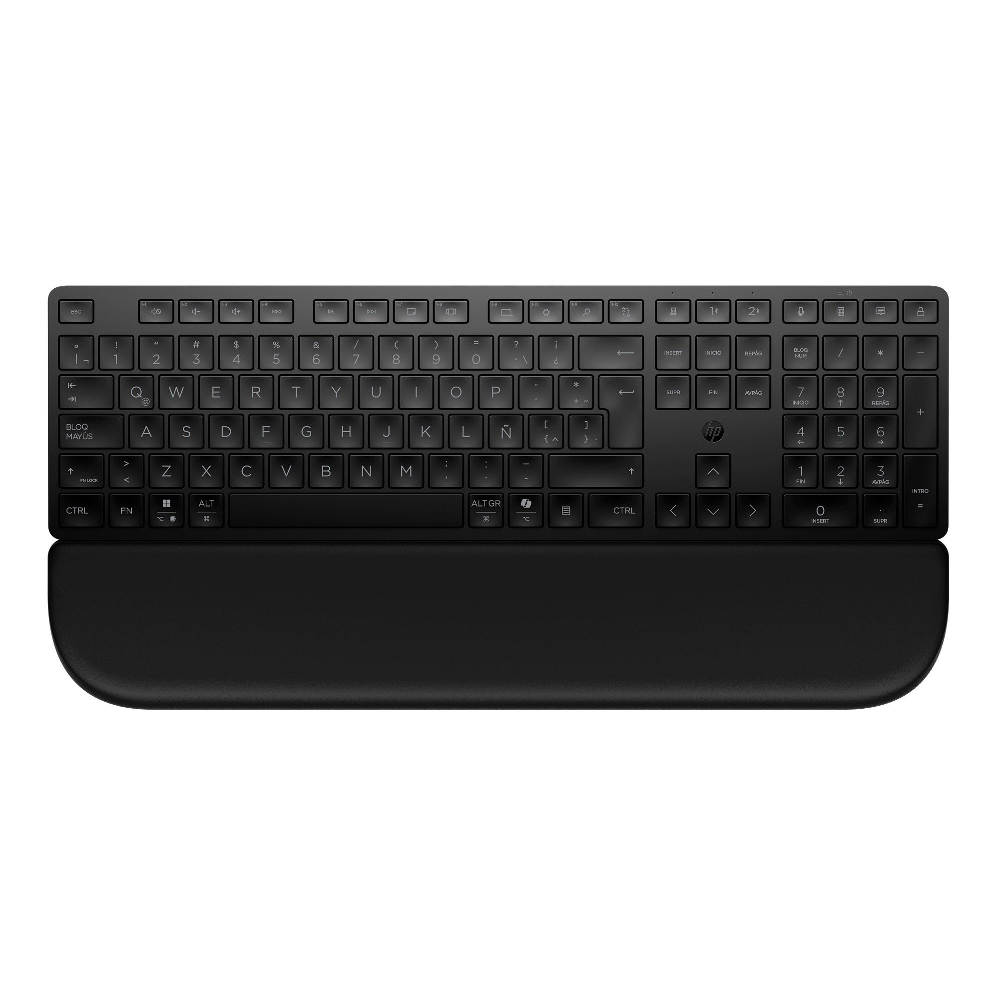 HP Multi-Device Dual-Mode Keyboard with Palm Rest 580K LTNA LNG Esp