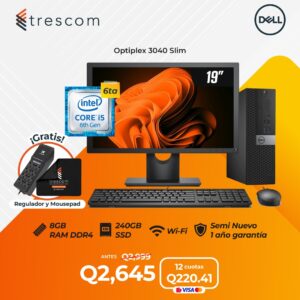 Optiplex 3040 Slim/ monitor de...