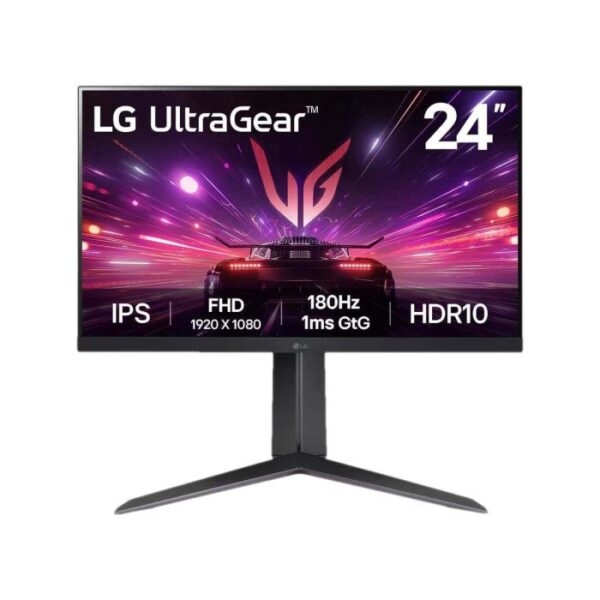 UltraGear Monitor Gaming IPS, FHD 180Hz, HDR10, 24'' HDMI y DisplayPort - Negro - 24GS65F-B