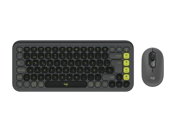 Combo Teclado y Mouse, Inalámbrico, Bluetooth, Español, Negro Y Verde - 920-013052