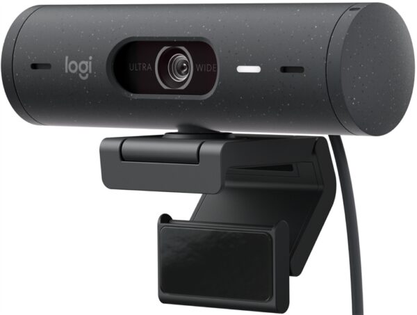 Logitech Brio 500 - Cámara Web, Resolución 1080p, 60fps, USB-C Plug-and-Play, Grafito - 960-001412