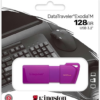 Memoria USB Kingston DataTraveler Exodia M, 128GB, USB 3.2, Morado - KC-U2L128-7LP
