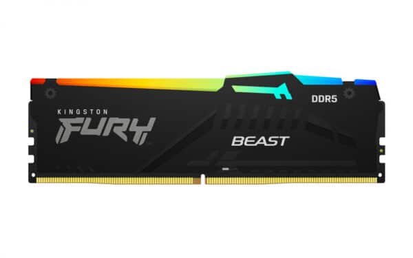 Memoria RAM Kingston FURY Beast RGB DDR5, 5200MHz, 32GB, CL40, XMP - KF552C40BBA-32