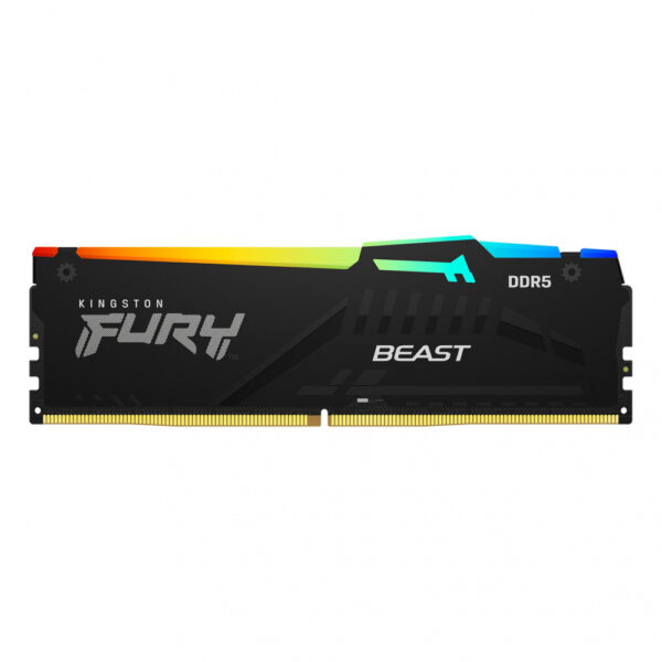 Memoria RAM Kingston FURY Beast RGB DDR5, 5600MHz, 16GB, CL40, XMP - KF556C40BBA-16