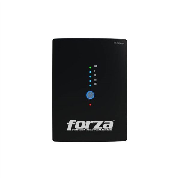 Forza UPS, 110V, Tomas de Salida 10x NEMA 5-15R; RJ45, 2400VA/1200W, Batería 12V/9Ah, 1000J- NT-2401PRO