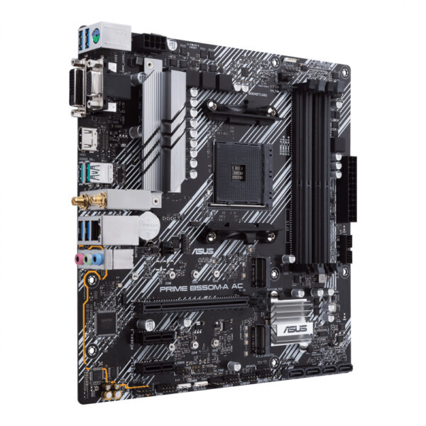 Tarjeta Madre ASUS Micro ATX PRIME B550M-A AC, S-AM4, AMD B550, HDMI, 128GB DRR4, para AMD - PRIME B550M-A AC