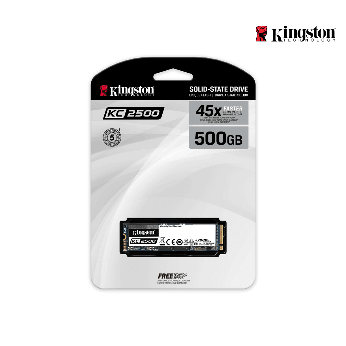 Disco solido M2 SNVS/500G SSD Kingston NV1 NVMe, 500GB, PCI Express 3.0, M2  – TecnoTienda