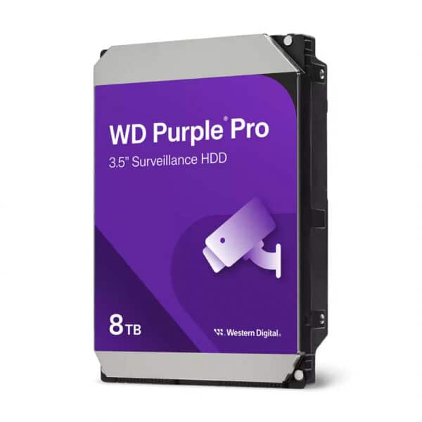 Disco Duro para Videovigilancia Western Digital WD Purple Pro 3.5'', 8TB, SATA, 6 Gbit/s, 256MB Caché - WD8002PURP