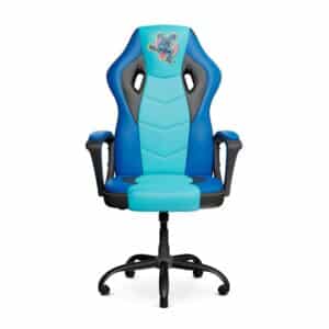 Xtech Stitch - Silla de juego azul, PVC, altura de asiento ajustable, reposabrazos fijo - XTF-DC100ST