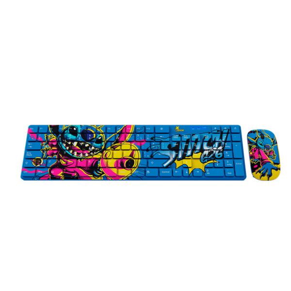 Dúo inalámbrico de teclado en español y mouse | Edición Stitch - XTK-D312ST